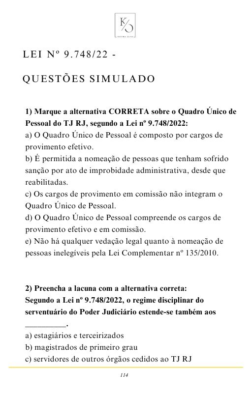 150 questões lei 9.748-22 4
