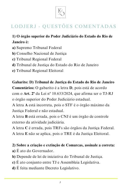 Lodj 2 - 200 questões