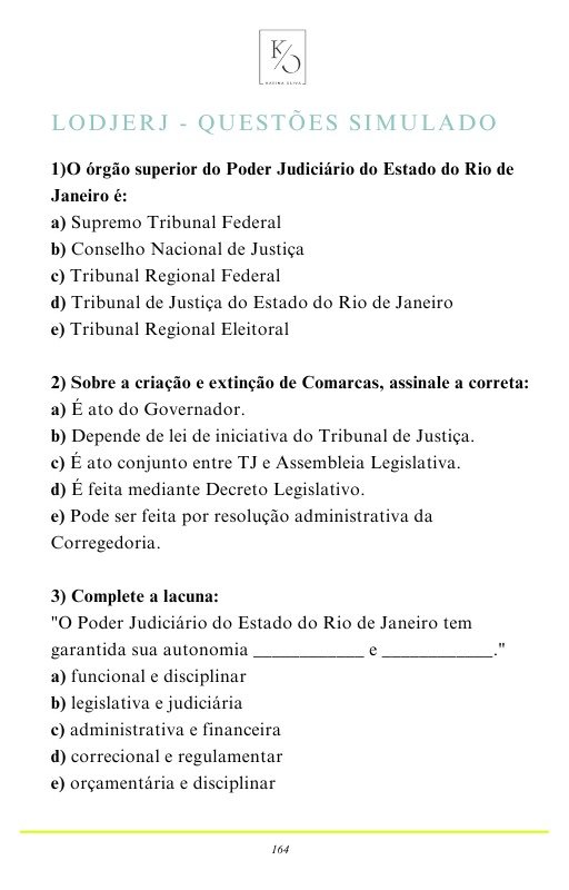 Lodj 3 - 200 questões